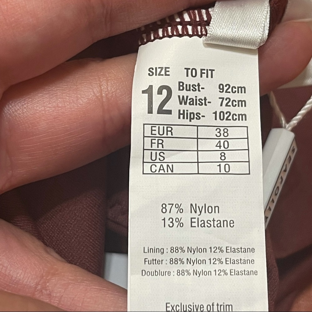 Seafolly Australia One Piece V Neck Maillot Plum 8 - Picture 7 of 11